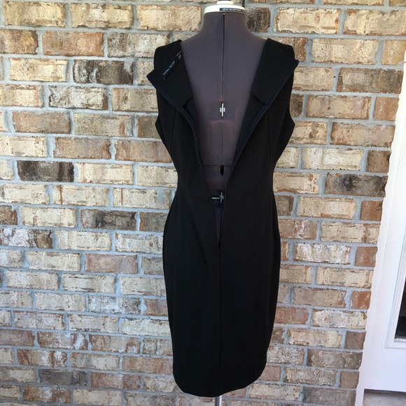Ivanka Trump Toggle-neck Ponte Sheath Sleeveless Dress Black Size 12 - Picture 10 of 14